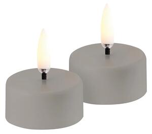 Uyuni Lighting - Nabíjateľná Čajové Svetlo LED 2-pack 3,9x2,3 cm Sandstone Plain