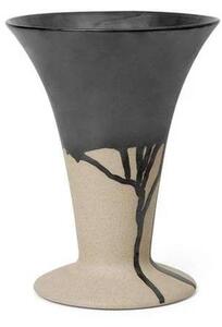 Ferm LIVING - Flores Vase Sand/Black