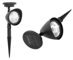 APT Záhradný solárny LED reflektor s 3 LED diódami 1 ks