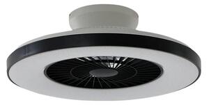 Lindby - Paavo LED Smart Stropný ventilátor Čierna