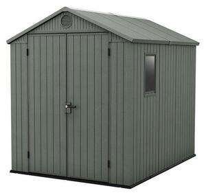 Zelený záhradný domček Keter Darwin 6 x 8, s podlahou