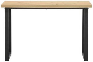 PÍSACÍ STÔL, čierna, farba duba, 120/60/75 cm Livetastic - Online Only kancelárie, Online Only