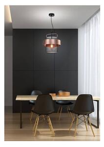 Kovové závesné svietidlo v čierno-medenej farbe ø 30 cm Fiba - Candellux Lighting