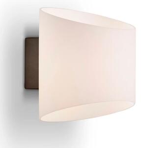 Herstal - Evoke Nástenné Svietidlo IP44 Oval Anthracite/Opál