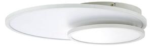Stropné LED svietidlo Bility, okrúhle, rám biely
