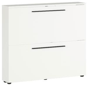 VÝKLOPNÁ SKRINKA NA TOPÁNKY, biela, 100/85/19 cm - Online Only drobný nábytok, Online Only
