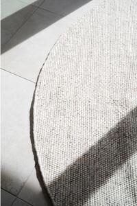 Svetlosivý vlnený okrúhly koberec ø 250 cm Auckland - Rowico