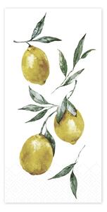 Papierové obrúsky Lemon White – 16 ks