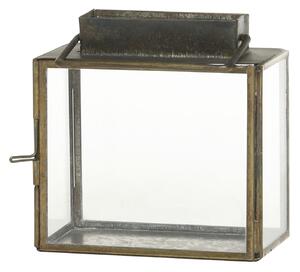 Kovový lampáš Antique Brass 11 cm