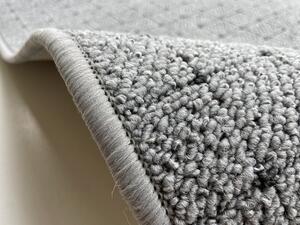 Vopi koberce Kusový koberec Udinese šedý ovál - 57x120 cm