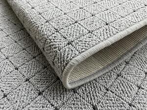 Vopi koberce AKCIA: 60x60 cm Kusový koberec Udinese sivý štvorec - 60x60 cm