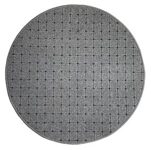 Vopi koberce Kusový koberec Udinese sivý kruh - 400x400 (priemer) kruh cm