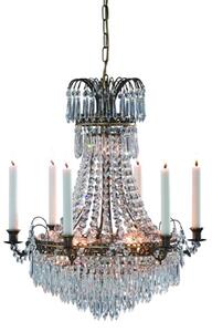 Veľkolepý sviečkový visiaci luster Läckö 54 cm