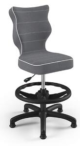 Kancelárska stolička Petit - sivá Rozmer: 119 - 142 cm
