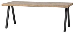 MUZZA Jedálenský stôl tablo 200 x 90 cm nohy do tvaru V mangový herringbone