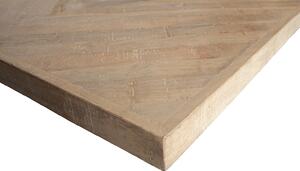 MUZZA Jedálenský stôl tablo 180 x 90 cm nohy do tvaru U mangový herringbone