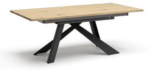 Metal dizajnový rozkladací stôl - 200+100=300x100cm