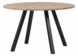 MUZZA Okrúhly jedálenský stôl tablo ø 120 cm dubový