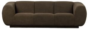 MUZZA Trojmiestna sedačka wooly 75 x 227 x 90 cm hnedá