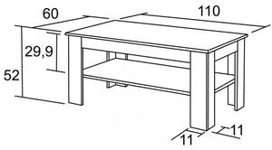 BRADOP Konferenčný stôl SILVESTR 110x60