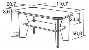 BRADOP Konferenčný stôl RUDOLF I. 60,7x110,7