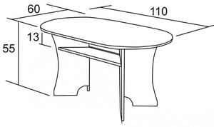 BRADOP Konferenčný stôl MARTIN 110x60