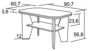 BRADOP Konferenčný stôl RADEK I. 60,7×90,7