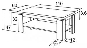 BRADOP Konferenčný stôl EVŽEN 110x60