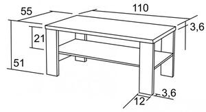 BRADOP Konferenčný stôl ZBYNEK 110x55