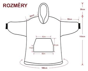 XPOSE® Mikroplyšová mikinová deka - levanduľová