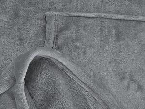 XPOSE® Mikroplyšová mikinová deka - svetlo sivá