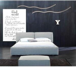 Veloso posteľ - 90 x 200cm , Koža , s úložným priestorom
