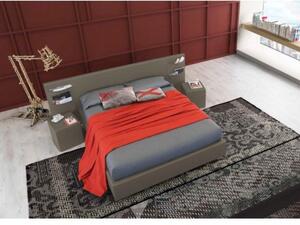 Atlante posteľ - 90 x 200cm , Látka , s úložným priestorom