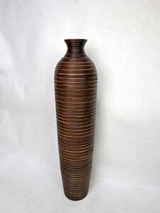 Váza hnedá ELANOR, drevo mango, 63 cm