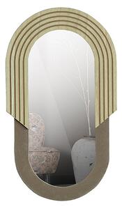 MUZZA Oválne zrkadlo hailey 57 cm prírodné