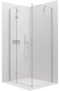 Cerano Marino, sprchovací kút 110(dvere) x 80(stena) x 190 cm, 6mm číre sklo, chrómový profil, CER-CER-422787