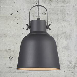 Závesná lampa Adrian v čiernej farbe, Ø 25 cm