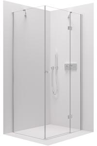 Cerano Marino, sprchovací kút 110(dvere) x 100(stena) x 190 cm, 6mm číre sklo, chrómový profil, CER-CER-422793