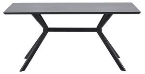 MUZZA Obdĺžnikový stôl bruno 160 x 90 cm čierny