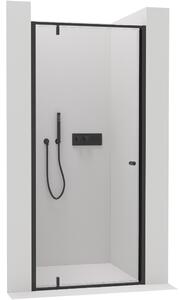 Cerano Ferri, 1-krídlové sprchové dvere 80x195 cm, 6mm číre sklo, čierny profil, CER-CER-425632
