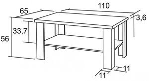 BRADOP Konferenčný stôl KLEMENT 110x65