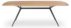 VEGA stôl - hranatý tvar š.180cm dýha , B02-dub natural olejovaný