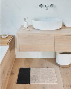 Čierno-krémová kúpeľňová predložka 40x60 cm Maica - Kave Home