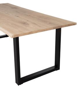 MUZZA Jedálenský stôl tablo 200 x 90 cm nohy do tvaru U dubový