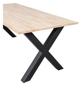 MUZZA Jedálenský stôl tablo 200 x 90 cm nohy do tvaru X dubový