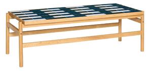 Čierno-biely/v prírodnej farbe konferenčný stolík v dekore duba 61x132 cm Motif – Hübsch