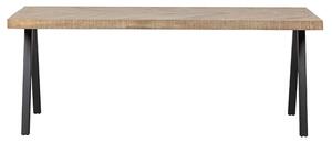 MUZZA Jedálenský stôl tablo 180 x 90 cm nohy do tvaru V mangový herringbone