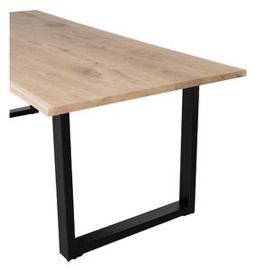 MUZZA Jedálenský stôl tablo 199 x 90 cm nohy do tvaru U dobvý masív