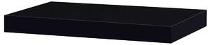 Nástenná polička P-023 BK čierna vysoký lesk, 40 x 24 x 4 cm