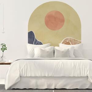 Samolepka na stenu 120x140 cm Abstract Rising Sun Arch - Ambiance